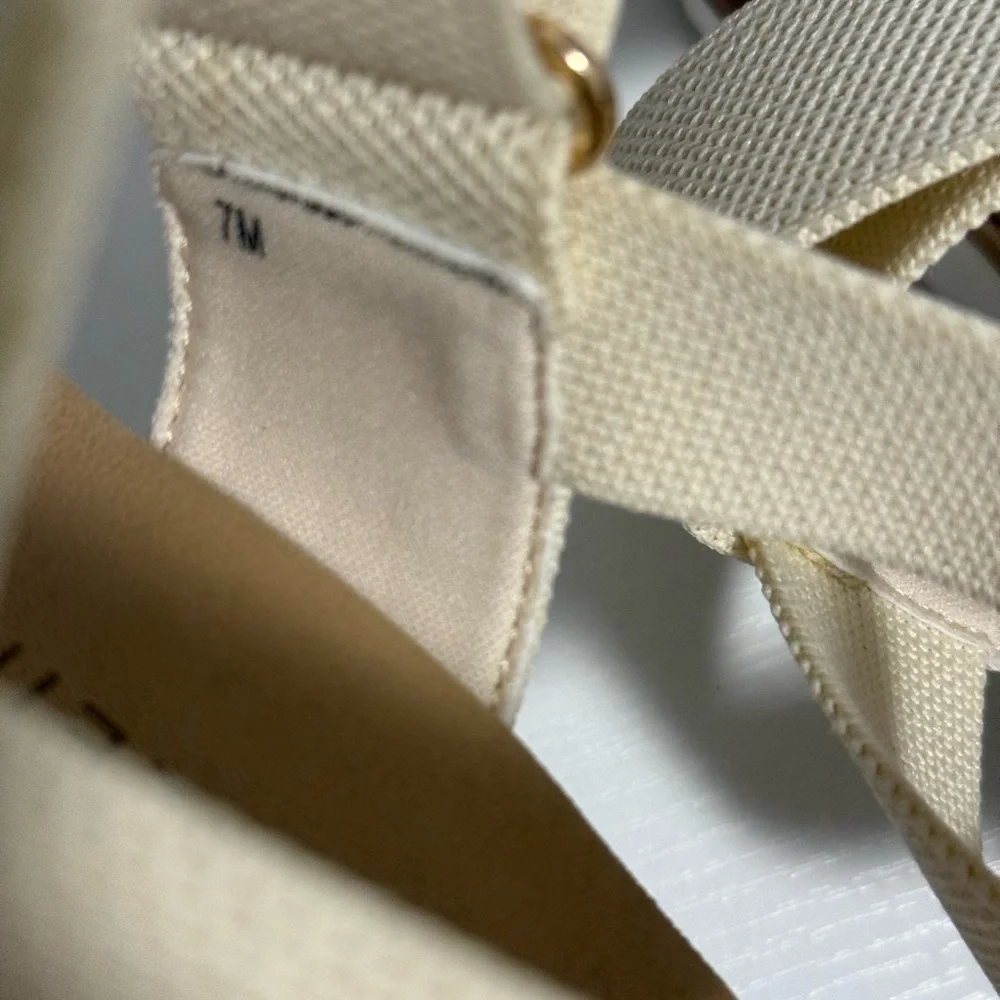 Anne Klein Cream Strap Sandals - Picture 4 of 4